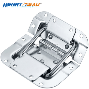 Charnière de <span class=keywords><strong>vol</strong></span> en acier inoxydable, noire <span class=keywords><strong>avec</strong></span> couvercle, étanche, finition chromée, pour étui et pièces d'installation de l'armoire - Product Image 2