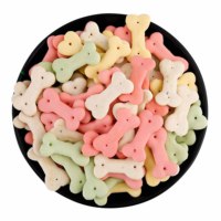 Friandises naturelles à mâcher croquantes pour chiens saveur de poulet cru au saumon formation de chiot collations lyophilisées pour animaux de compagnie