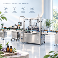 Machine de remplissage automatique d'huiles essentielles, remplisseur de liquides haute précision pour flacons compte-gouttes en verre de 10 à 1000 ml