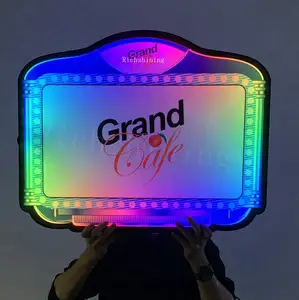 Led Glorifier Club Sign Service Interchangeable Letter Board Billboard With Letter Number Cards For Nightclub VIP Bottle Service
