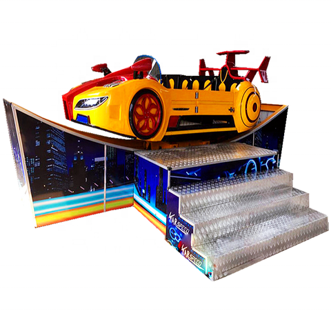 Portable fairground rides spinning sliding car space mini flying car ...
