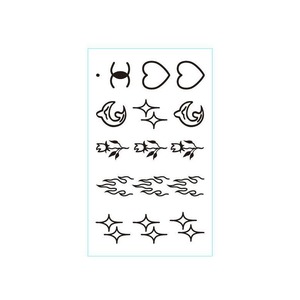 Tatouages temporaires imperméables pour Halloween, motifs gothiques, clown, sourire, rose noire, sorcière, étoile, longue inscription, pour la main, cosplay - Product Image 5