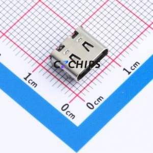 TYPE-C-T-16P USB Connector SMD Connector ( Connector Type: Type-C )( Gender: Female )( Mounting Type: Horizontal Mount ) - Product Image 1