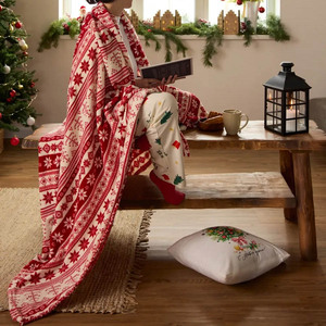 Nhà Máy Trực Tiếp Bán Buôn Flannel Chăn Với In Bông Tuyết Cây Sang Trọng Mềm Bền Tùy Chỉnh Mùa Đông Năm Mới Giáng Sinh Ném - Product Image 3