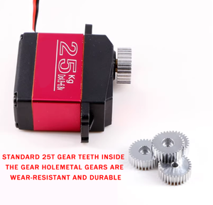 Engranaje Exterior Metálico <span class=keywords><strong>DSSERVO</strong></span> para Servo 25T, Engranaje Exterior Estándar con Paso de 0.5 para Accesorios de Servo de Robots y Modelos de Aviones - Product Image 3
