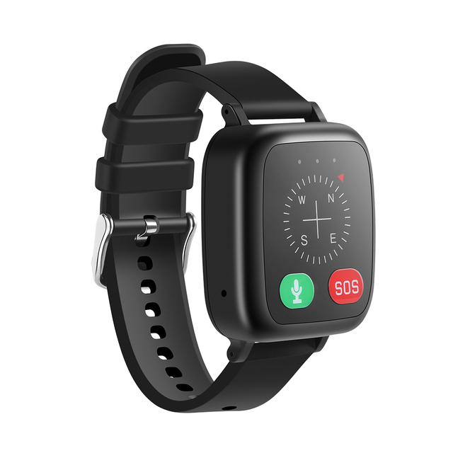 Child Elderly Smart 4G GPS Bracelet Tracker SOS+Voice Talkback+Heart Rate+Temperature Monitoring GPS Watch Locator