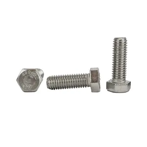 DIN933 bullone testa esagonale in acciaio inox Boulon Pernos Y Tuercas bullone esagonale in acciaio inox e dado