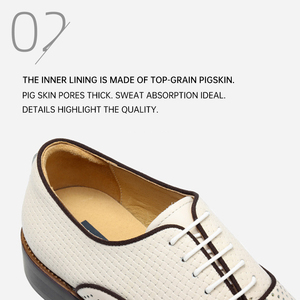 Chaussures habillées pour hommes en cuir de vachette perforées, style brogue, sur mesure OEM, grande taille, à lacets, rehaussantes, pour mariage - Product Image 4