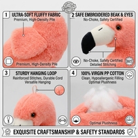 Peluche flamant rose douce de 8 pouces, jouet en peluche oiseau aux longues pattes, prix pour machine d'arcade de centre commercial, stock direct usine, achetez l'article