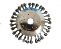 Brosse métallique en acier inoxydable Brosse à disque en fil métallique Brosse métallique pour meuleuse d'angle à usage intensif