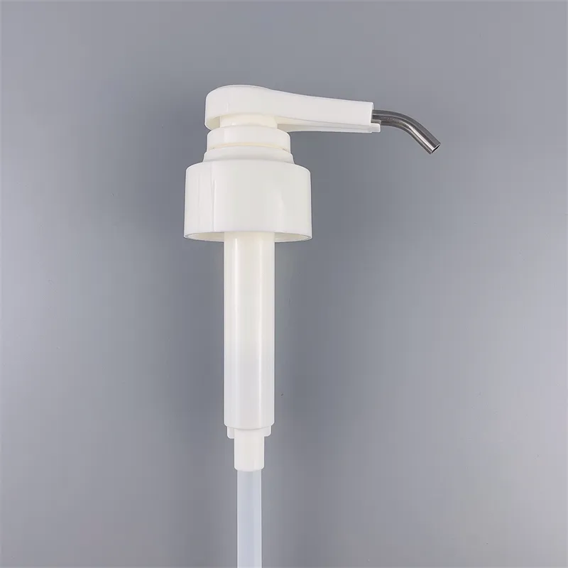 Botol pompa galon Output besar pompa dispenser plastik 38/410 untuk botol sabun cair dengan Logo kustom 5 galon grosir