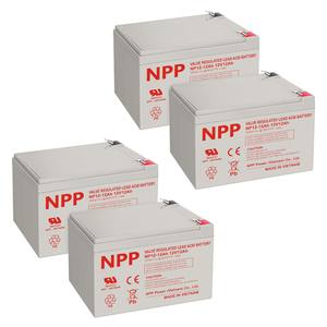 UPS 보안 시스템 비상 조명 용 F2 단자로 충전식 US Warehouse12V 12Ah 납산 배터리 - Product Image 2