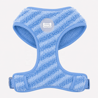 Harnais pour chien de petite taille Sunraymascota, en peluche Teddy rembourrée pour l'hiver, avec double boucle dorée