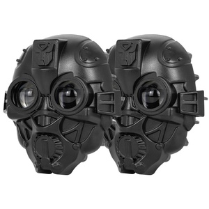 Feux de conduite LED en forme de crâne en plastique 9-80V, clignotants bicolores jaune et blanc, feux antibrouillard externes pour véhicules électriques et motos - Product Image 3