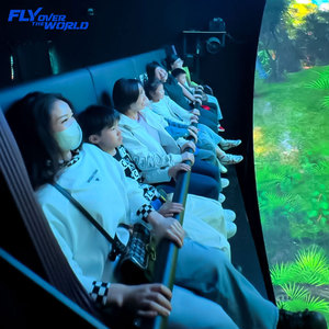 Аттракцион «Летающий театр» 9D XD VR: 8-местный кинотеатр с подвижными сиденьями, купольный театр, платформа виртуальной реальности - Product Image 1