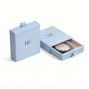 Branded Bracelet Box Custom High End Jewelry Gift Box Rigid <b>Drawer</b> Box Suede <b>Insert</b> Spot UV Custom Logo OEM ODM Manufacturer - Product Image 2