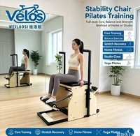 Chaise Wunda de Pilates en bois d'érable Velos Elite - Design multifonctionnel, durable et écologique pour studio et usage domestique