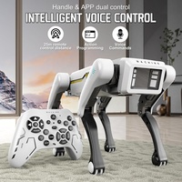 Perro robot eléctrico inteligente AI para mascotas con programación de acción, perro de baile, habla, Control remoto, Robot biónico, juguetes para perros