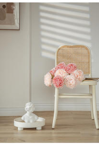 D24 55CM fleur <span class=keywords><strong>de</strong></span> pivoine en soie à tige unique pour mariage fête à la maison hôtel seuil <span class=keywords><strong>de</strong></span> fenêtre déco pivoines artificielles Arrangements floraux - Product Image 6