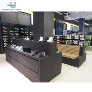 Wholesale Good Quality Mdf Display Sports Modern Shoes Rack