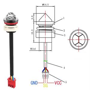 Sensore di Livello Fotoelettrico a Infrarossi FS-IR82B 5VDC, Interruttore di Rilevamento Livello Liquidi a Punto Singolo, Impermeabile IP67 - Product Image 6