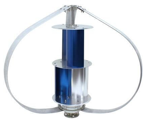 กังหันลมขายส่ง แบบเชื่อมต่อ/ตัดจากระบบไฟฟ้า 12V/24V/48V กำลังไฟ 100W 200W กังหันลมแนวตั้งสำหรับใช้ในบ้าน เสียงเบา NE-Q 200 กังหันลมขนาดเล็ก - Product Image 1
