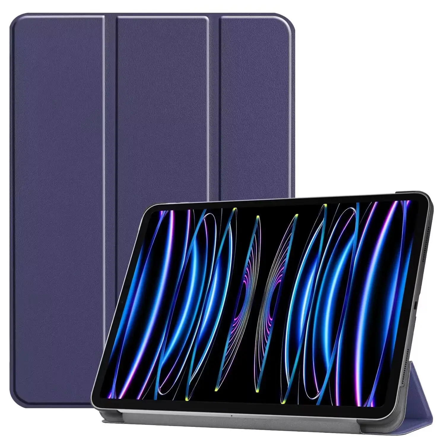 New For iPad Pro 13 2024 Case Fold Flip Folio Stand Smart PU Leather Protective Cover Tablet Case For iPad Pro 13 inch 2024