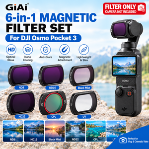 Juego de Filtros Magnéticos <span class=keywords><strong>ND</strong></span> CPL UV para DJI <span class=keywords><strong>Osmo</strong></span> Pocket 3, 6 en 1, Filtros de Lente de Cámara de Vidrio Óptico - Product Image 1