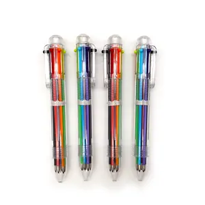Stasun canetas retráteis de plástico, 6 cores