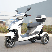 Tricycle électrique à trois roues 1000W avec batterie intégrée, livraison 2024, de l'usine chinoise, cadre en acier intelligent et numérique