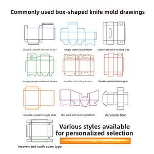Caja de Cartón Blanca Personalizada, Caja Plegable Tipo Avión, Caja Cielo y Tierra, Bolsa de Papel para Decoración, Biodegradable y Ecológica - Product Image 3