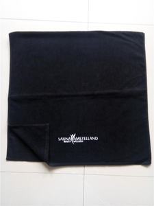 <span class=keywords><strong>Asciugamano</strong></span> Super assorbente da salone in <span class=keywords><strong>cotone</strong></span> 100% nero con Logo personalizzato - Product Image 3