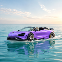 Bateau sportif haut de gamme en fibre de verre avec moteur hors-bord 90/115 CV, vitesse de 50 km/h, idéal pour les loisirs aquatiques en station balnéaire et en parc
