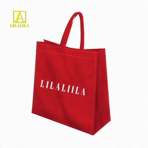 Wholesale Portable Polypropylene Grocery Bag Reusable Non Woven Shopping Tote Bag with Custom <b>Printed</b> Logo - Product Image 4