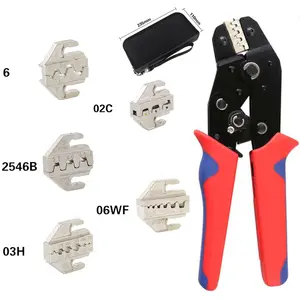 Self Adjustable Crimping Kit Wire Crimper Pliers Wire Terminals Hand Tool Set for Non Insulated Terminals