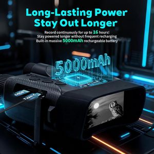 Dernière technologie de vision nocturne, appareil de vision nocturne avec zoom 8x, lunettes de vision nocturne portatives, sans lumière, vision nocturne couleur AI, jumelles - Product Image 5