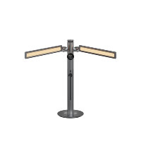Lampe de bureau LED à spectre complet Ra98 anti-éblouissement sans scintillement 1800K-5000K avec double bras rotatif
