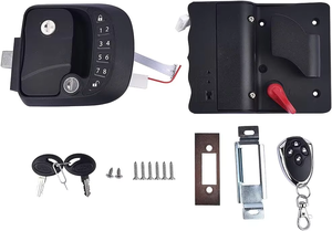 Serrure de porte sans clé en alliage de zinc pour camping-car, serrure de porte électrique sans clé pour caravane avec clavier et télécommande pour remorques - Product Image 3