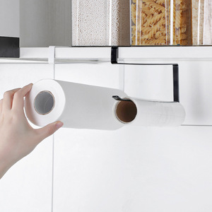 Portarrollos de Cocina de Hierro Negro, para Montar Debajo del Gabinete o en la Pared, Diseño Minimalista, Fácil Instalación - Product Image 2