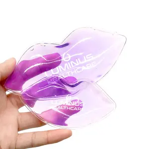 Wholesale Female Gel Beads Ice Pack Beauty Lip Mask Reusable Hot Cold Lip Ice Packs Shaped Clinic Lip Cold Pack