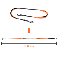 Corde d'arc Elong 19.3 pouces pour la chasse et le tir à l'arc Crossbowl Accessoires de tir à l'arc en plein air