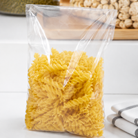 Sacs d'emballage alimentaire jetables en PE transparent thermosoudés sur trois côtés, multi-tailles pour un usage général de stockage