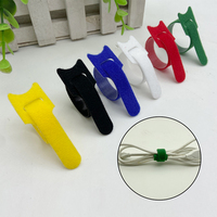 Attaches pour plantes réutilisables avec logo personnalisé, attaches auto-adhésives à boucles et crochets