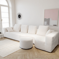 Harbour Sofa Vakuumkomprimiertes Modulares Gebogenes Sofa, Rollpack im Karton, Spart Seefrachtkosten für Containertransport