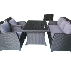 Juego de comedor para exteriores, muebles de ratán de mimbre para todo tipo de clima, juego de comedor para jardín en la caja de cartón, fabricación de Vietnam - Product Image 1