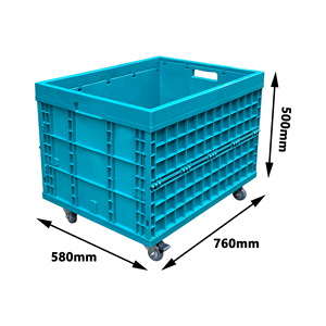 <span class=keywords><strong>Bac</strong></span> de rangement pliable <span class=keywords><strong>professionnel</strong></span> JOIN en plastique avec roulettes pour l'organisation du garage - Product Image 2