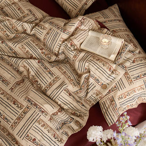 Ensemble <span class=keywords><strong>de</strong></span> housse <span class=keywords><strong>de</strong></span> couette quatre pièces en coton et <span class=keywords><strong>lin</strong></span> <span class=keywords><strong>de</strong></span> style <span class=keywords><strong>ancien</strong></span> Summer Anne, nouvelle arrivée - Product Image 6