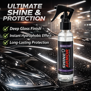 สเปรย์เคลือบเซรามิกควิกโค้ท 120 มล. --Shine Armor สำหรับเคลือบรถยนต์ ป้องกันน้ำ ลดการเกิดคราบน้ำ ให้ความเงางามสูง สำหรับสีรถ กระจก และพลาสติก - Product Image 5