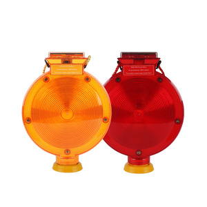 صلب بلاستيكي متين يعمل بالطاقة الشمسية حركة المرور ليلاً عاكس أبيض مع منتج تحذير ممغنط لحركة المرور - Product Image 1