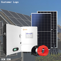 Kit de Paneles Solares para el Hogar Kehua, 3KW-10KW, Silicio Policristalino, Sistema MPPT, Batería de Iones de Litio, 220/380V, Garantía de 5 Años